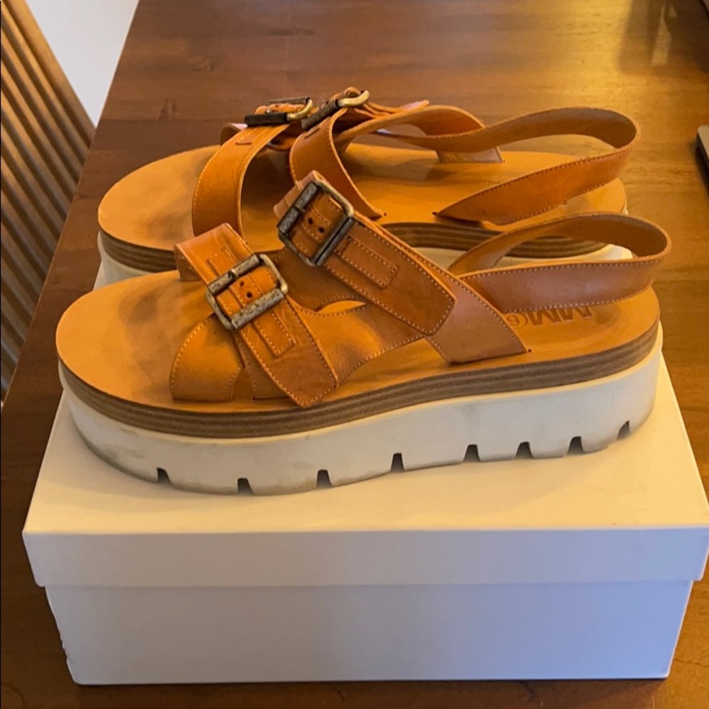 MM6 Maison Margiela Leather slides